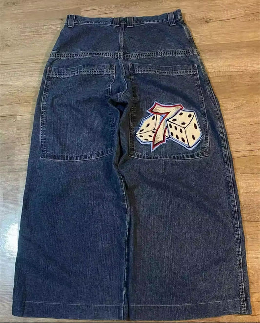 7Dice Blue Oversized Jeans