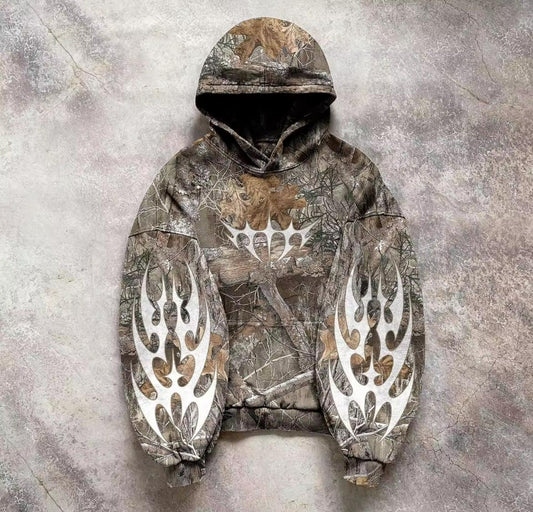 Leaf Patter Hoodie