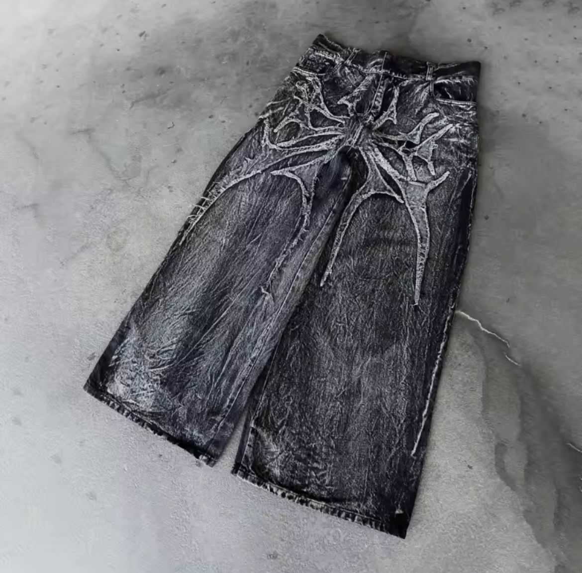 Gothic Retro Unisex Mopping Pants