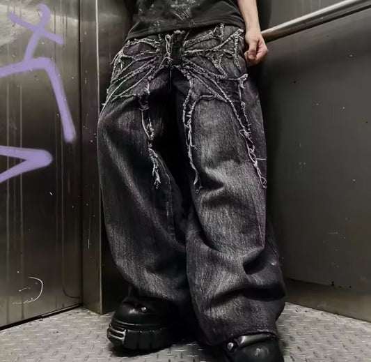 Gothic Retro Unisex Mopping Pants